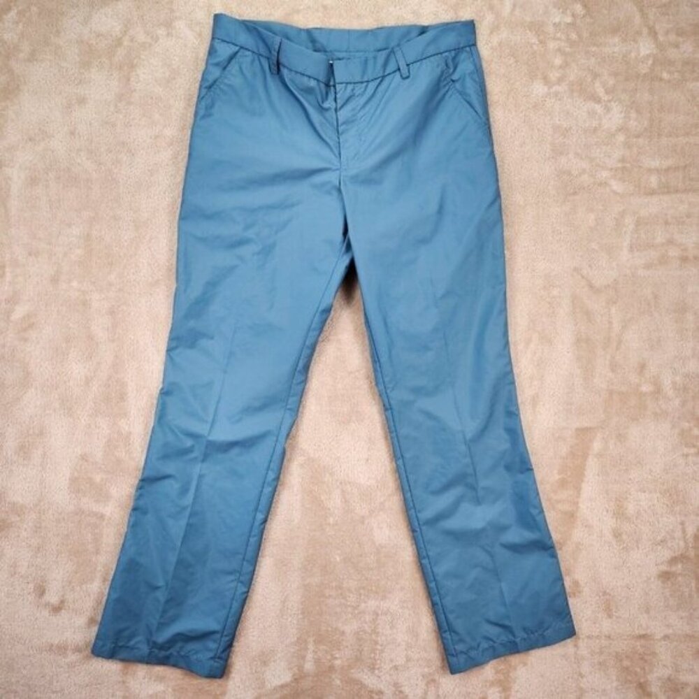 J. Lindeberg Regular Fit Micro Twill Performance Golf Pants Mens Size 36x34 Blue